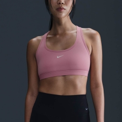 Nike Swoosh Light Sports Bra - Elemental Pink/White