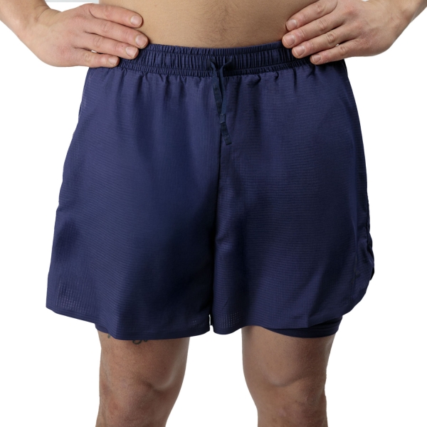 Men's Running Shorts Odlo Zeroweight 2 in 1 5in Shorts  Eclipse 32393221120