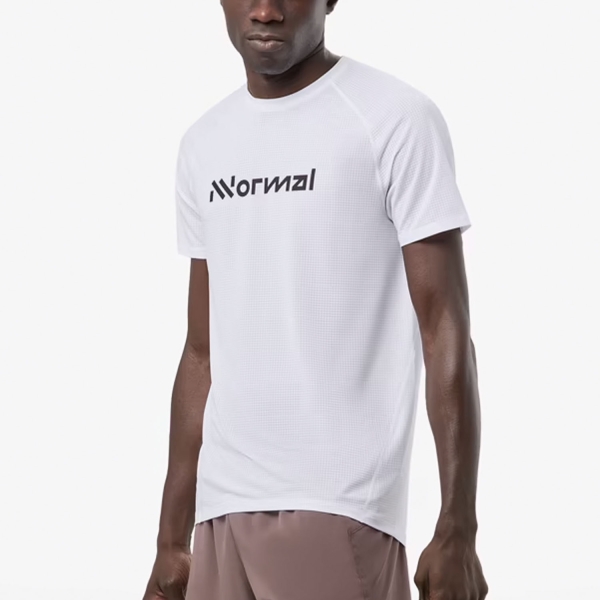 Men's  Short Sleeve Trail Running Shirts NNormal Race TShirt  White N1CMTS2005