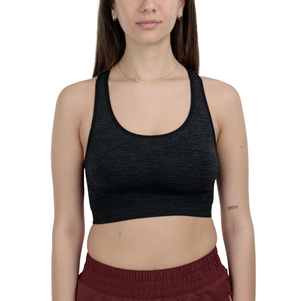 Women's Sports Bra Odlo Seamless Sports Bra  Black Melange 13149115015