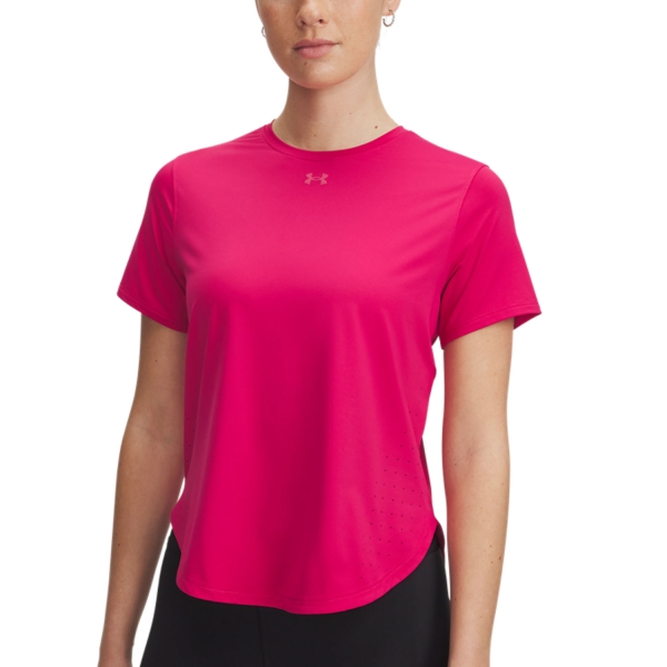 Women's Running T-Shirts Under Armour Launch Elite Pro TShirt  Shaded Fuchsia/Reflective 13895640681