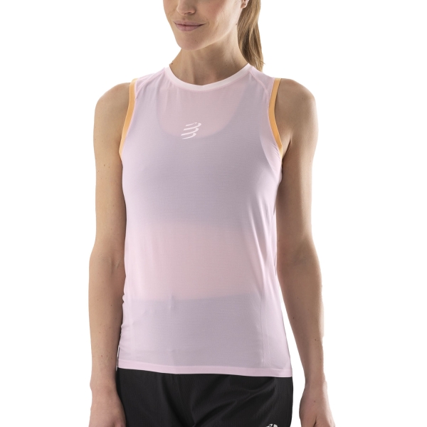 Women's Tank Tops & Singlets Trail Running Compressport Performance Pro Tank  Roseate ATSW3853097