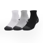 Under Armour Performance Tech Quarter x 3 Socks - Mod Gray/White/Jet Gray