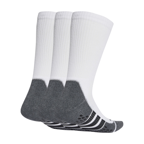 adidas Performance Grip CLIMACOOL x 3 Socks - White/Dark Grey Heather/Black