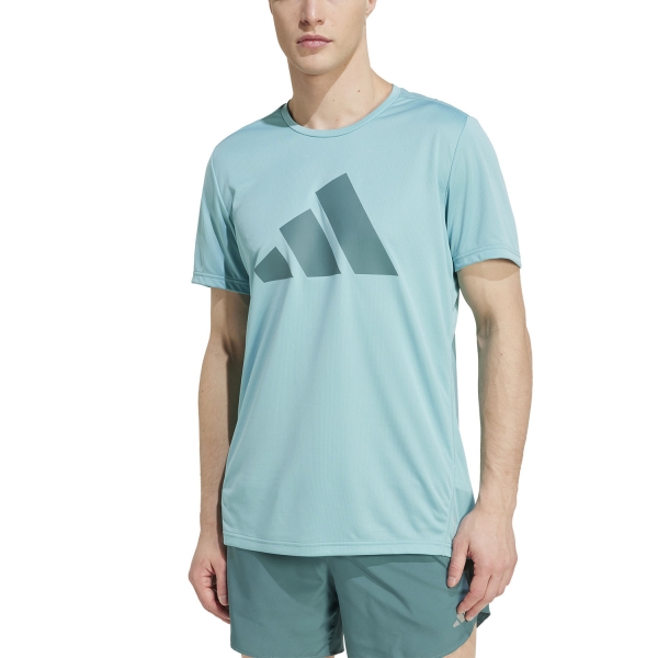 Maglietta Running Uomo adidas Run It TShirt  Mint Ton JM5754