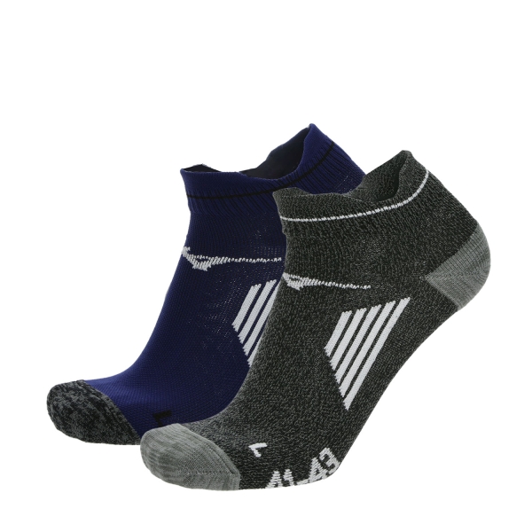 Socks Mizuno Active x 2 Socks  Estate Blue/Black J2GX1055Z11