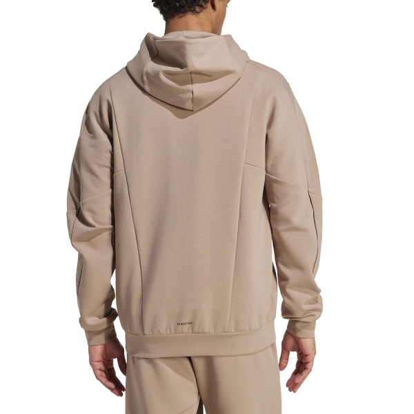 adidas D4T Logo Hoodie - Chalky Brown