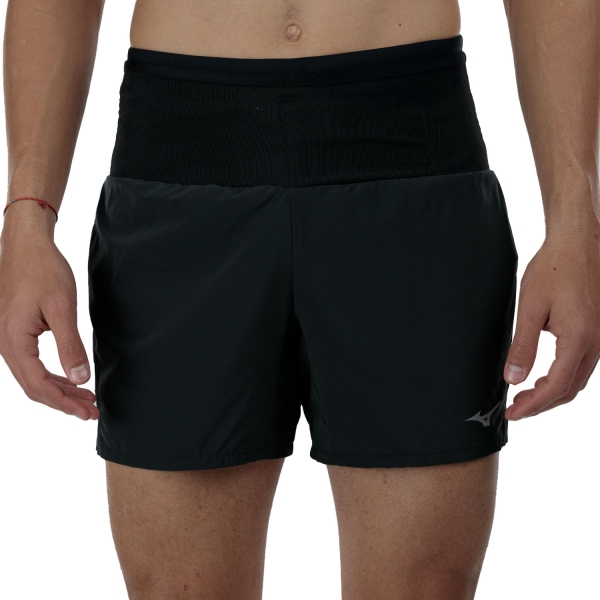 Men's Running Shorts Mizuno Multi Pocket 6in Shorts  Black J2GBB00390