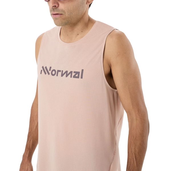 Men's Trail Running Tank Tops & Vests NNormal Race Tank  Dusty Pink N1CMRT2006