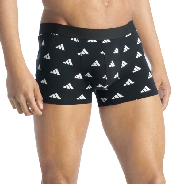 Men's Briefs and Boxers Underwear adidas Active Flex x 2 Boxer  Black/Blue 4AM003913