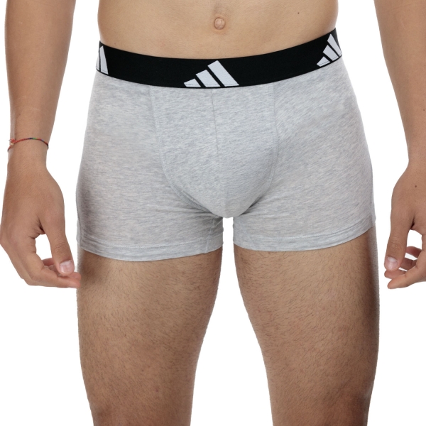 Men's Briefs and Boxers Underwear adidas Active Flex x 2 Boxer  Grey/Black 4AM003917