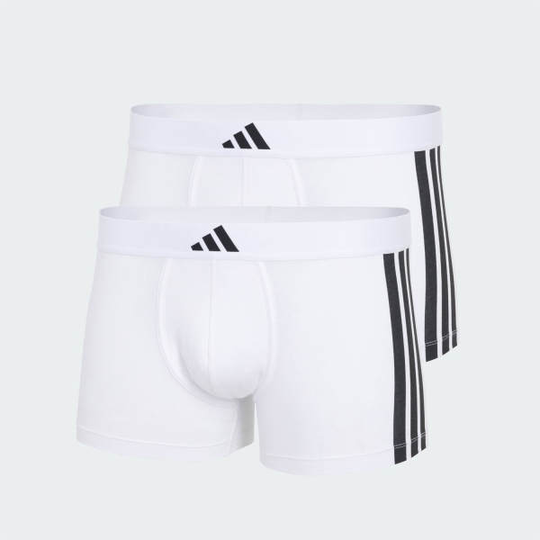 adidas Active Flex 3 Stripes x 2 Boxer - White