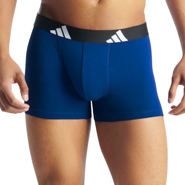 Men's Briefs and Boxers Underwear adidas Active Flex Logo x 3 Boxer  Printed/Black/Blue 4AM002913