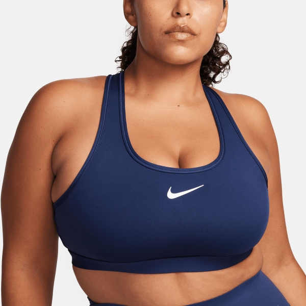 Women's Sports Bra Nike Swoosh Sports Bra  Midnight Navy/White DX6821410