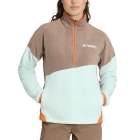 adidas Terrex Multi Climawarm Sweatshirt - Trace Brown/Semi Flash Aqua/Semi Impact Orange