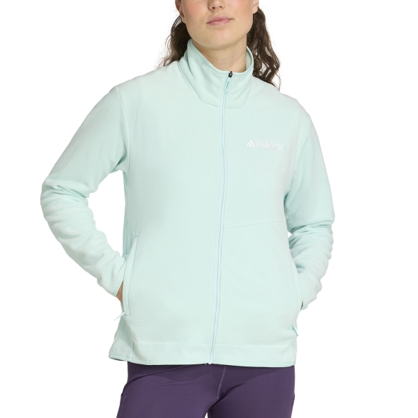 Women's Outdoor Jacket and Shirt adidas Terrex Multi Sweatshirt  Semi Flash Aqua JN0993