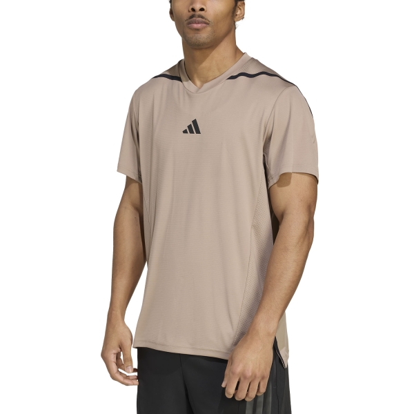Maglietta Training Uomo adidas D4T Pro Series TShirt  Chalky Brown JY2943