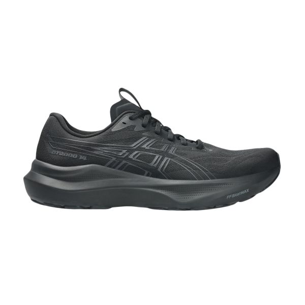 Men's Structured Running Shoes ASICS GT 2000 14  Black/Graphite Grey 1011C056002