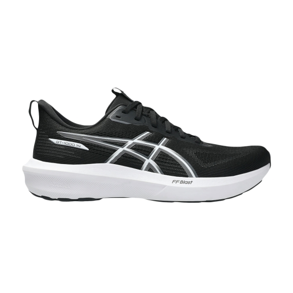 Men's Structured Running Shoes ASICS GT 1000 14  Black/White 1011C077002