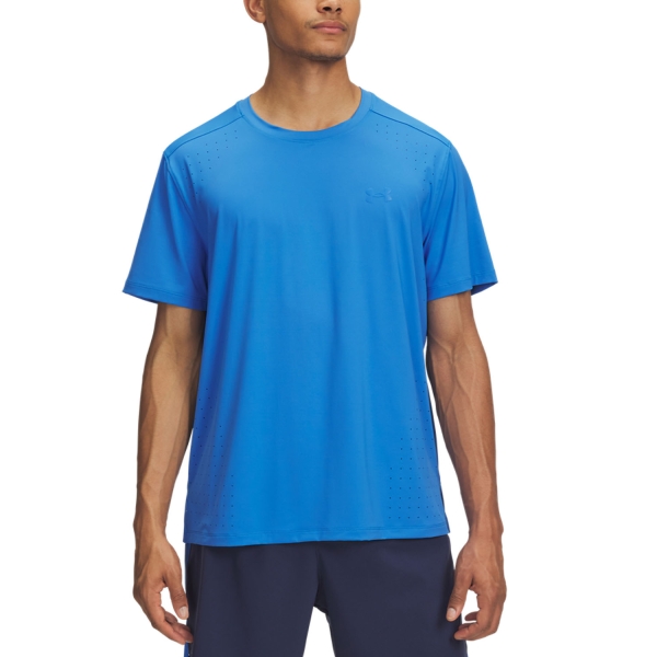 Maglietta Running Uomo Under Armour Launch Elite Pro TShirt  Blue Atlantis/Reflective 13898020402