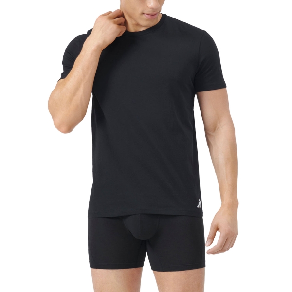 Men's T-Shirt and Tank Underwear adidas Active Core x 3 TShirt  Black 4AM011000