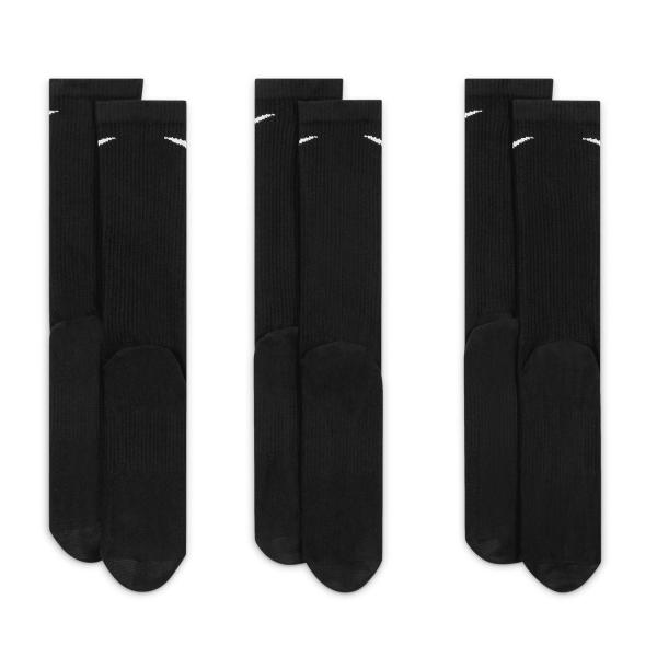 Nike Everyday Plus Logo x 3 Socks - Black/White