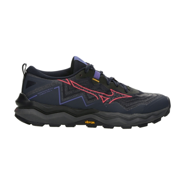 Women's Trail Running Shoes Mizuno Wave Daichi 9 GTX  Baritone Blue/Calypso Coral/Iris Bloom J1GK255671