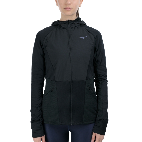 Giacca Running Donna Mizuno Active Warmalite Hybrid Jacket  Black J2GCC70109