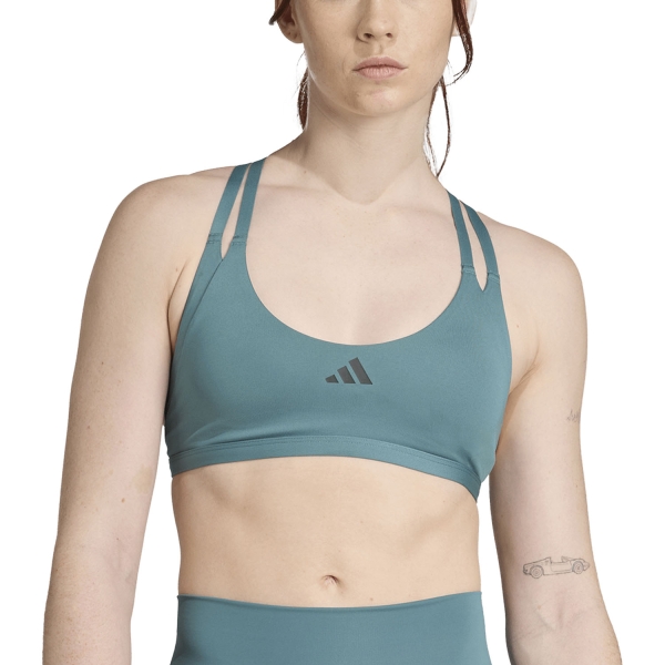 Reggiseno Sportivo Donna adidas Aeroimpact Luxe Sports Bra  Preloved Teal JZ9271