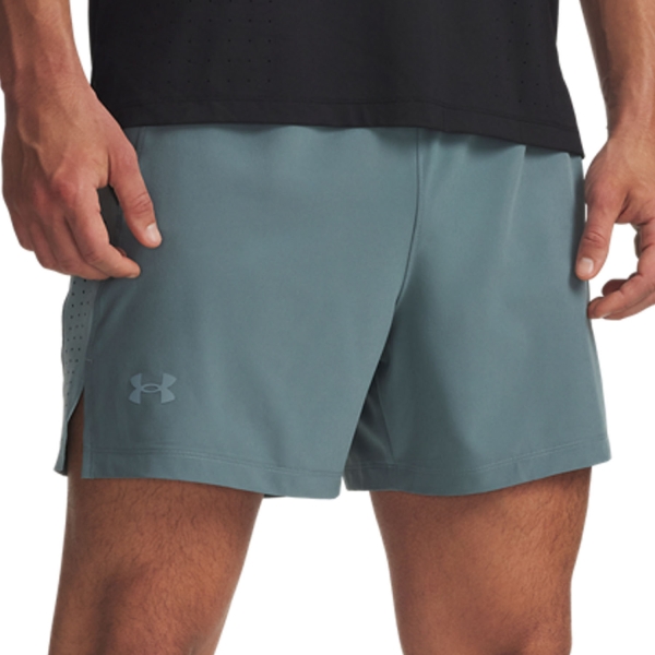 Pantaloncino Running Uomo Under Armour Launch Elite 5in Shorts  Jasper Blue/Serpentine/Reflective 13765090587