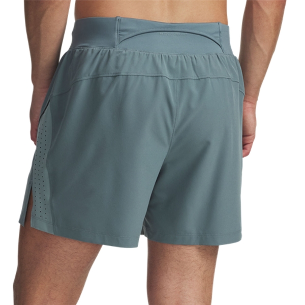Under Armour Launch Elite 5in Shorts - Jasper Blue/Serpentine/Reflective