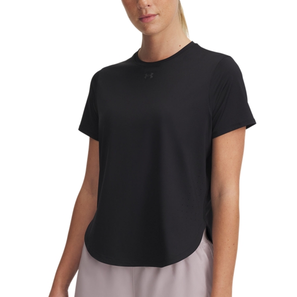 Women's Running T-Shirts Under Armour Launch Elite Pro TShirt  Black/Reflective 13895640001