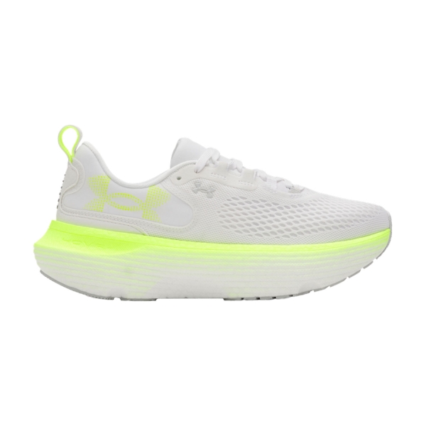 Women's Neutral Running Shoes Under Armour Infinite Elite 2  White/High Vis Yellow/Halo Gray 30281780102