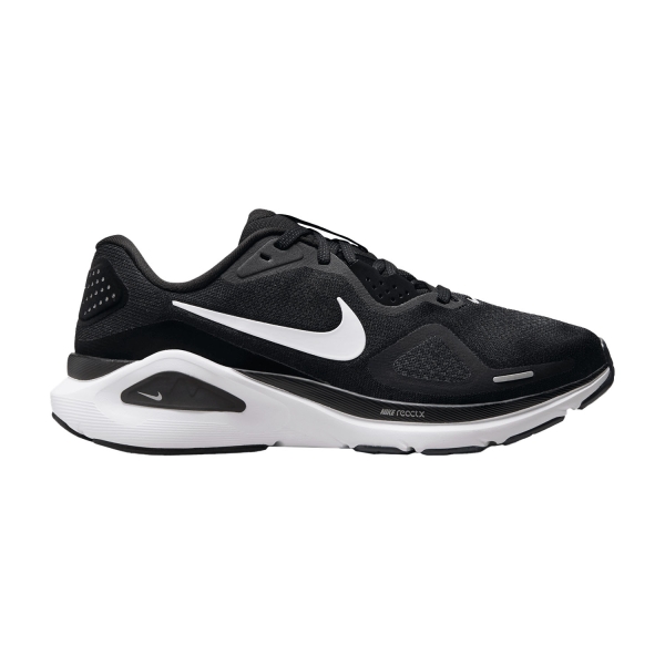 Woman's Structured Running Shoes Nike Structure 26 Wide  Black/White/Wolf Grey/Metallic Silver HQ2589001