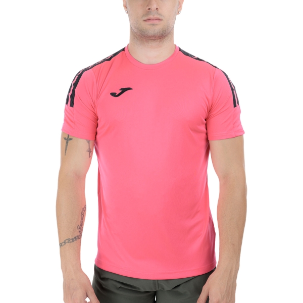 Men's Running T-Shirt Joma Olimpiada TShirt  Fuchsia/Black 103245.501