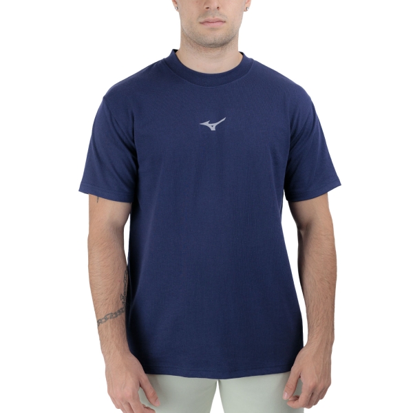 Men's Training T-Shirt Mizuno Athletics Graphic TShirt  Baritone Blue K2GAC50311