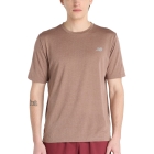 New Balance Athletics Run T-Shirt - Earth Shadow Heather