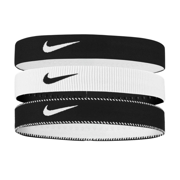 Headbands & Bandanas Nike Flex Wide x 3 Mini Hairbands  Black/White N.101.1932.036.OS