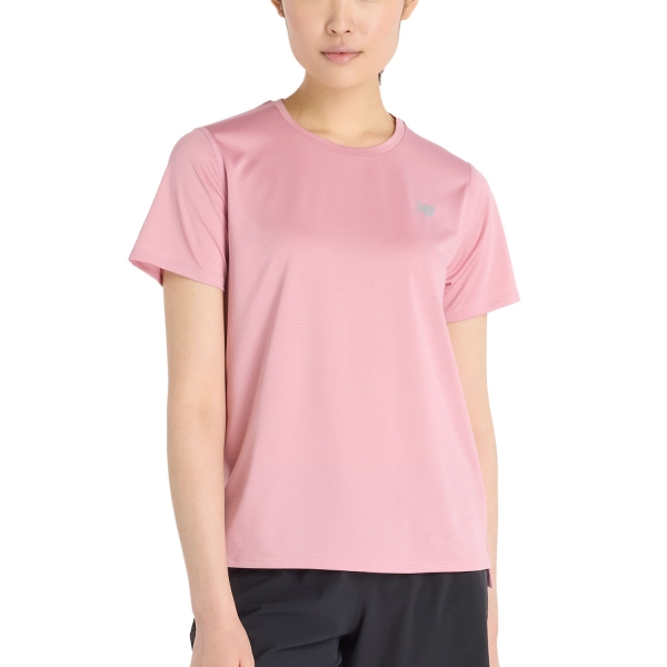 Maglietta Running Donna New Balance Sport Essentials TShirt  Pink Taffy WT41222PTF