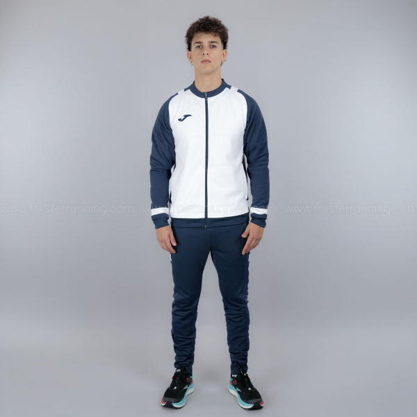 Joma Lider Tracksuit - White/Dark Navy