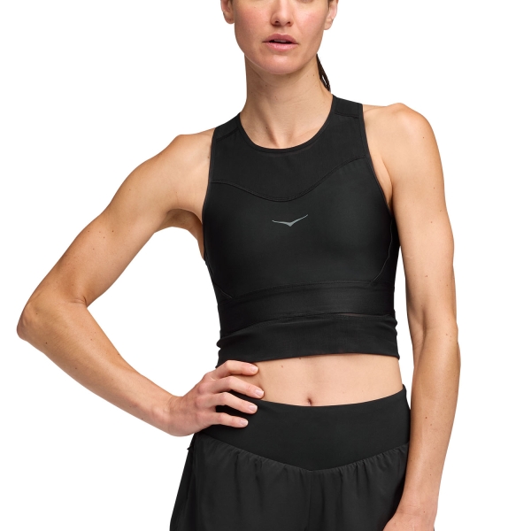 Women's Running Tank Hoka Race Day Top  Black 1166630BBLC
