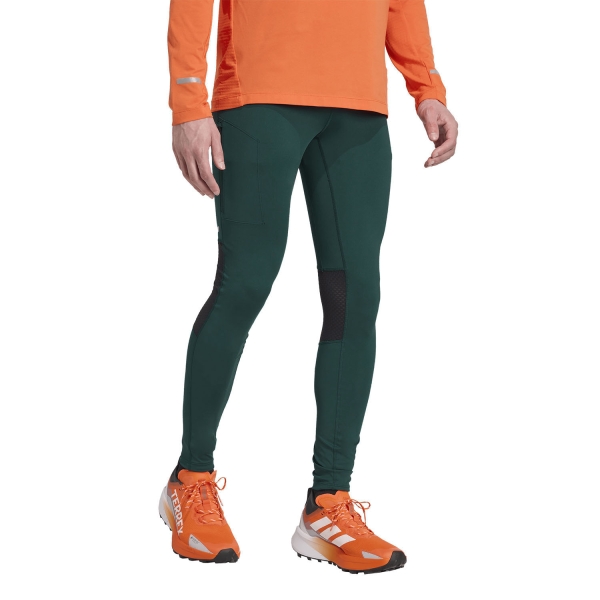 Pantaloni e Tights Trail Running Uomo adidas Terrex Xperior Tights  Aurora Ivy JD4230