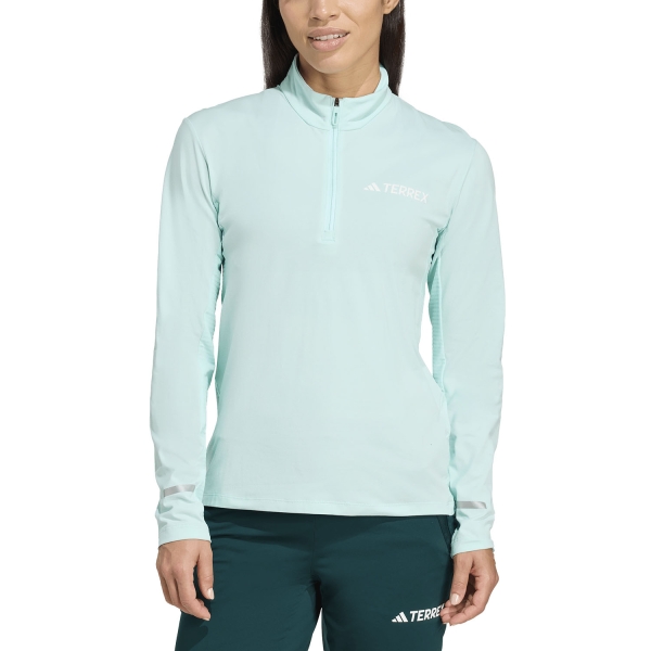 Women's Outdoor Jacket and Shirt adidas Terrex Xperior Shirt  Semi Flash Aqua JN3904
