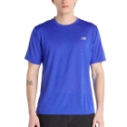 New Balance Athletics Run T-Shirt - Blue Gemstone Heather