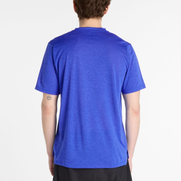 New Balance Athletics Run T-Shirt - Blue Gemstone Heather