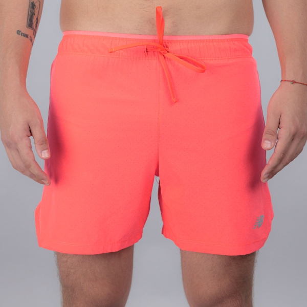 Pantaloncino Running Uomo New Balance Run Specialist 5in Shorts  Urgent Red MS41286URR
