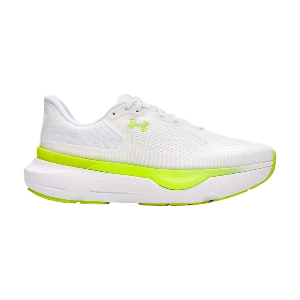 Women's Neutral Running Shoes Under Armour Infinite PRO 2  White/High Vis Yellow 30281770102