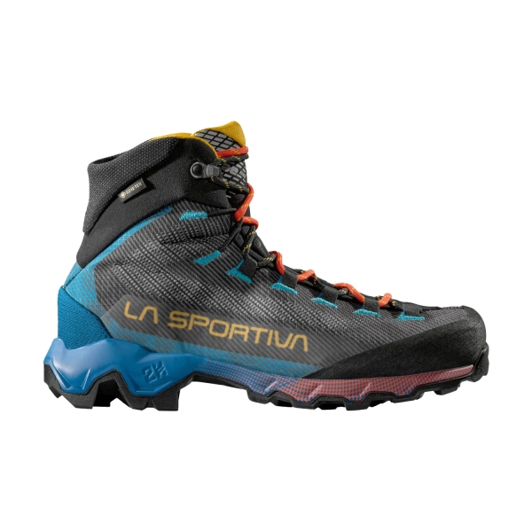 Men's Outdoor Shoes La Sportiva Aequilibrium Hike GTX  Carbon/Tropic Blue ZFHS137G00B14