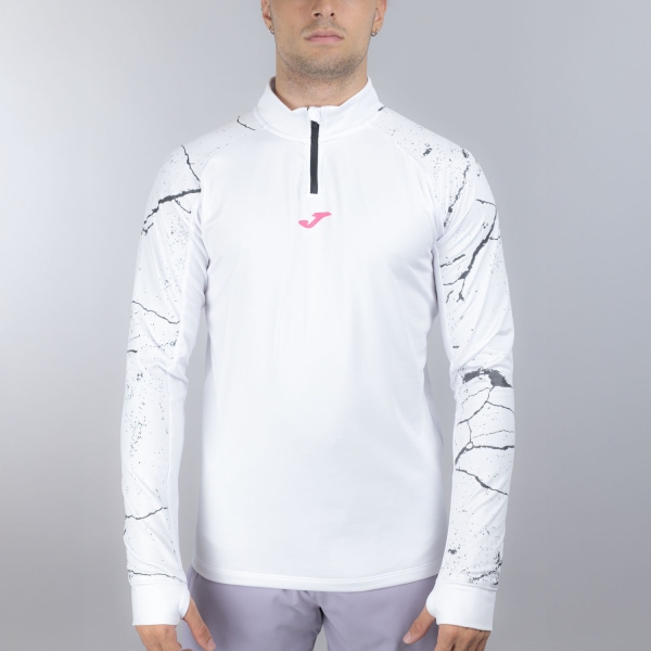Men's Running Shirt Joma RNight Graphic Shirt  White/Black 104044.201