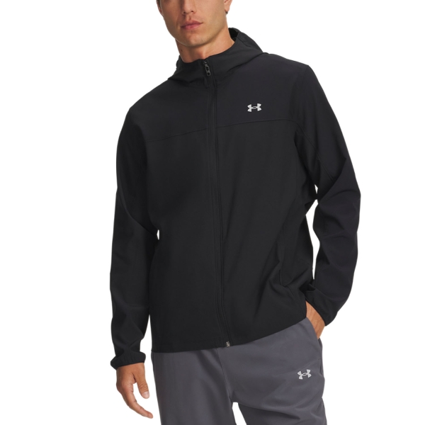 Men's Running Jacket Under Armour Velociti Pro Storm Jacket  Black/Reflective 60058970001